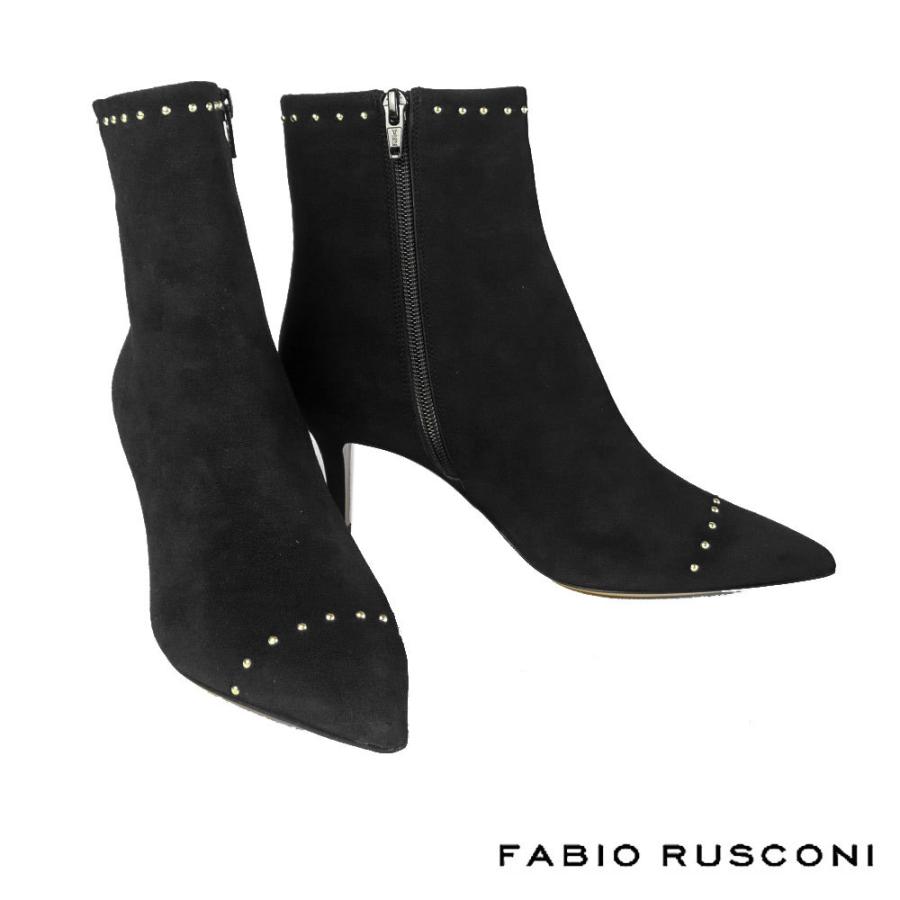 ファビオルスコーニ Fabio Rusconi キッドレザー スエード スタッズ ポインテッドトゥ ショートブーツ 6cmヒール Oslo 19aw Rusconi Oslo 19aw Glicine 通販 Yahoo ショッピング