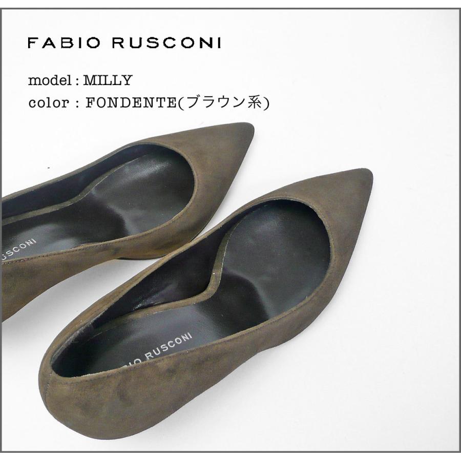 残りわずか ファビオルスコーニ FABIO RUSCONI ポインテッドトゥ