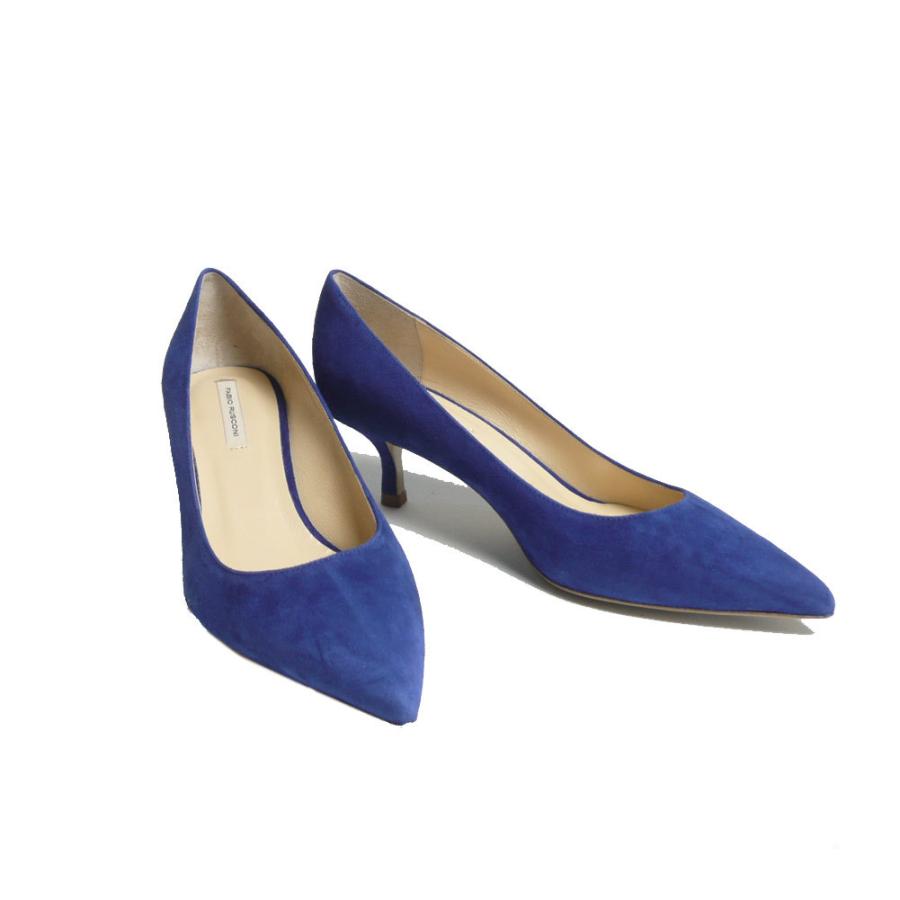 ファビオルスコーニ FABIO RUSCONI パンプ ス スエード 箱付 FABIO RUSCONI（ファビオルスコーニ） パンプス ポインテッドトゥ