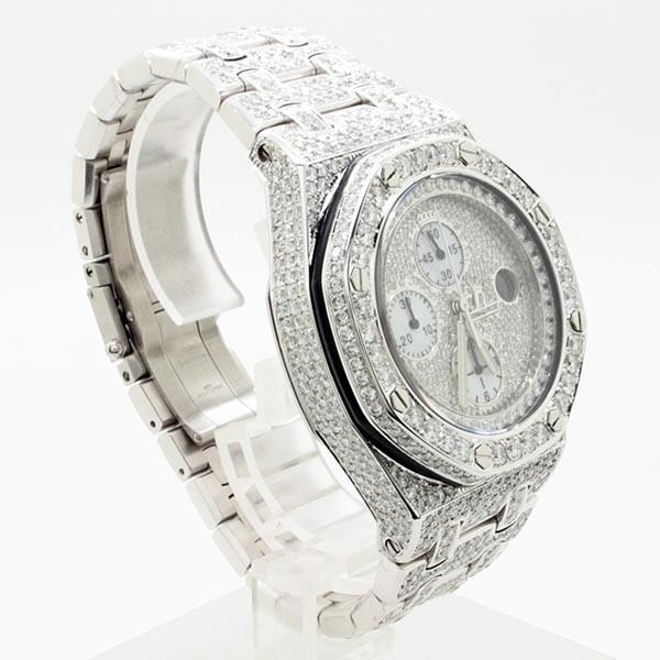 Audemarspiguet オーデマピゲ ロイヤルオーク オフショア クロノグラフ 42mm フルダイヤモンド フルダイヤブレスレット ステンレス 22ct 腕時計 Audemarspiguet1002 グリント 通販 Yahoo ショッピング