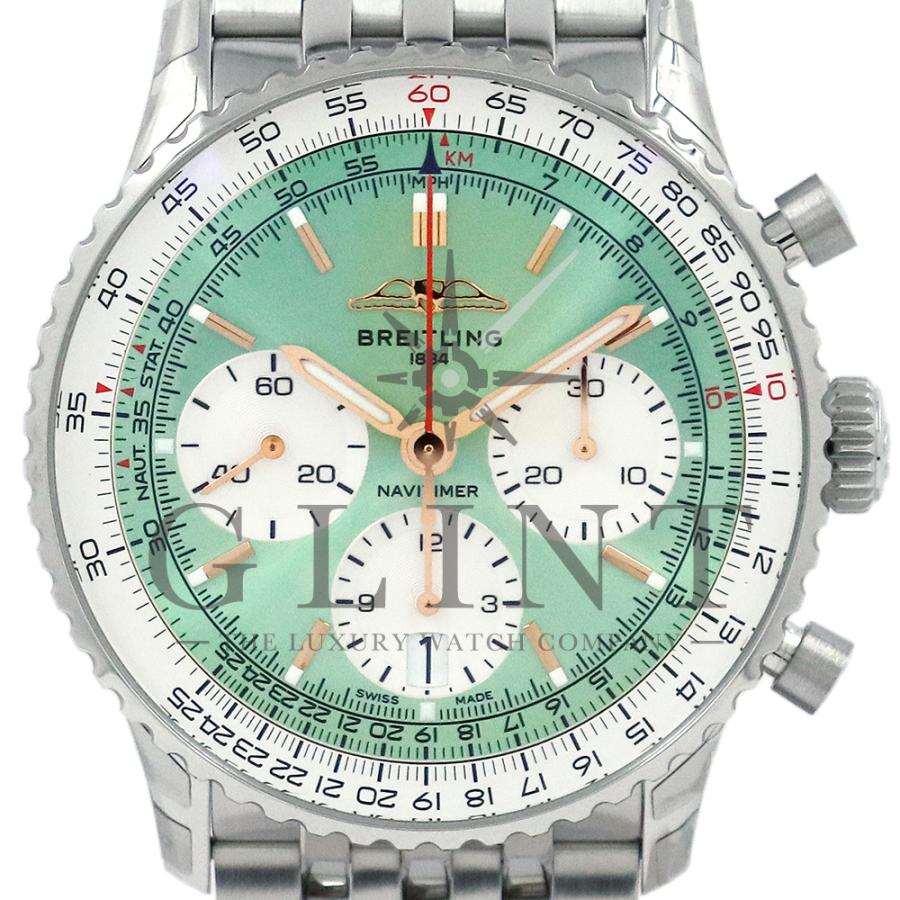 ブライトリング（BREITLING）ナビタイマー B01 クロノグラフ 41mm AB0139211L1A1 メンズ 腕時計 新品｜glint｜02