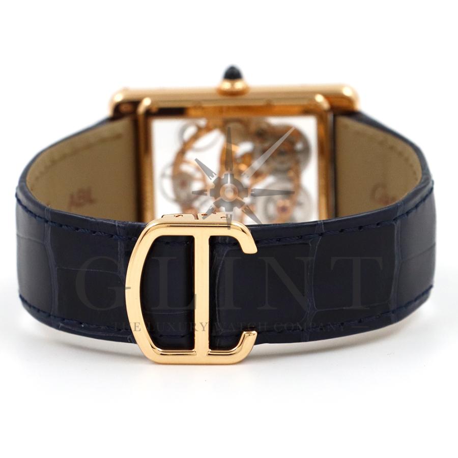 カルティエ（CARTIER）タンク ルイ カルティエ スケルトン サファイア