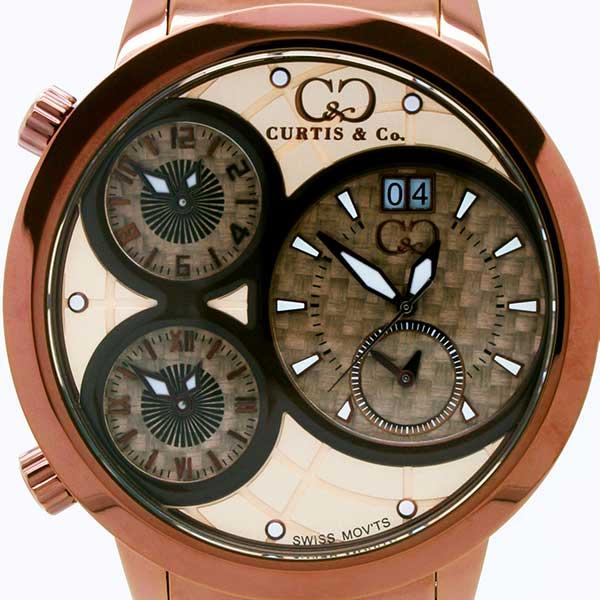 カーティス（CURTIS & CO.）BIG TIME WORLD 57mm（RG/BRC） カーティス ビックタイムワールド57ｍｍ 腕時計｜glint｜02