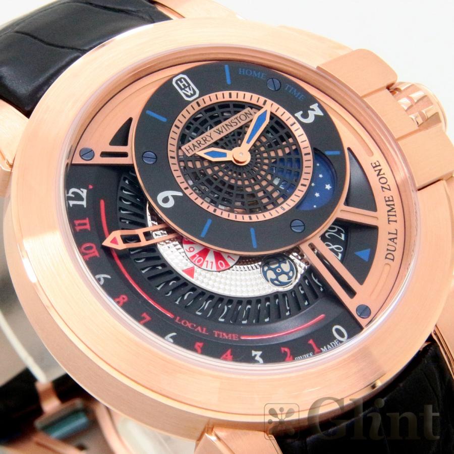 ハリーウィンストン（HARRY WINSTON）オーシャン・デュアルタイム オートマティック44mm OCEATZ44RR011 腕時計 新品｜glint｜04