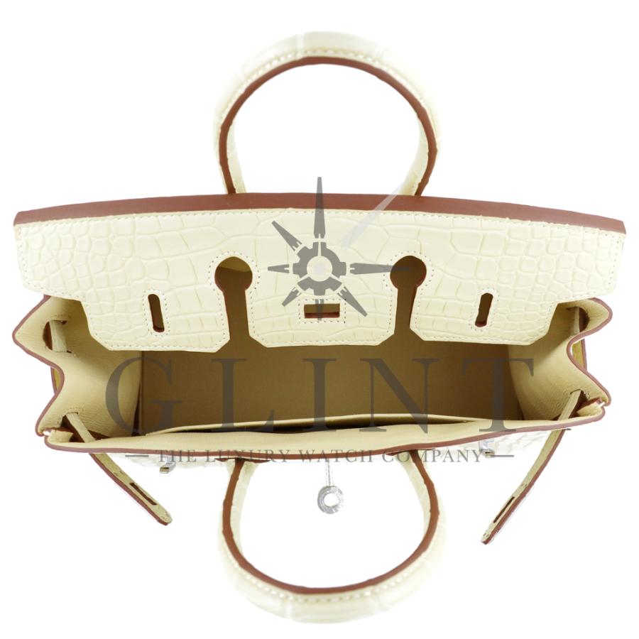 Birkin エルメス（HERMES）バーキン25 クロコダイルアリゲーターマット  