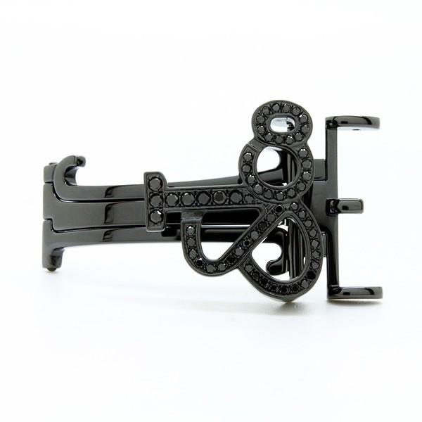 ジェイコブ（JACOB&CO.）47mm（ラグ幅22mm）専用ブラックダイヤモンド 