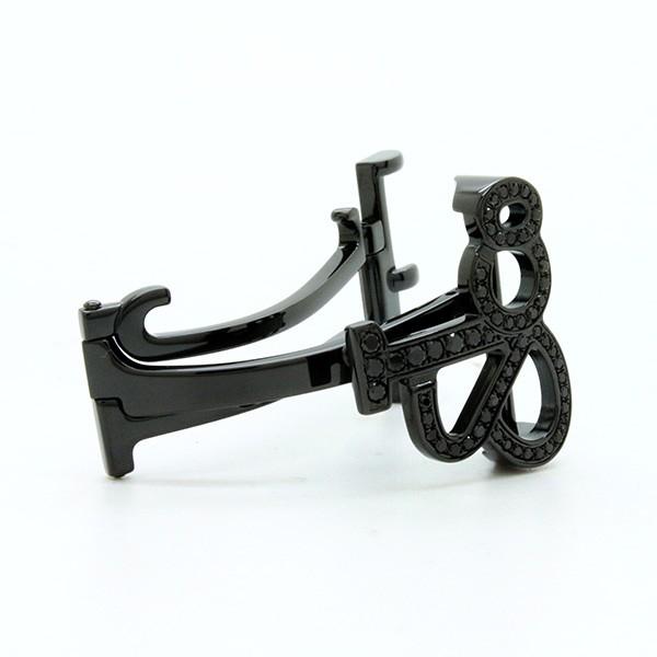 ジェイコブ（JACOB&CO.）47mm（ラグ幅22mm）専用ブラックダイヤモンド 