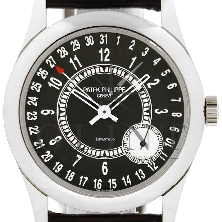 パテックフィリップ（PATEK PHILIPPE） カラトラバ 6006G-010 ティファニーWネーム 18Kホワイトゴールド 39mm Tiffany&Co. 腕時計 メンズ｜glint｜02
