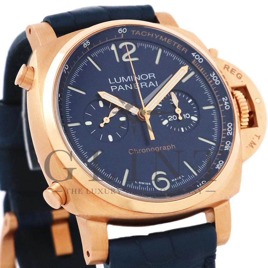 パネライ（PANERAI）ルミノール クロノ ゴールドテック ブルー ノッテ PAM01111 X番/2021年製 腕時計 メンズ｜glint｜05