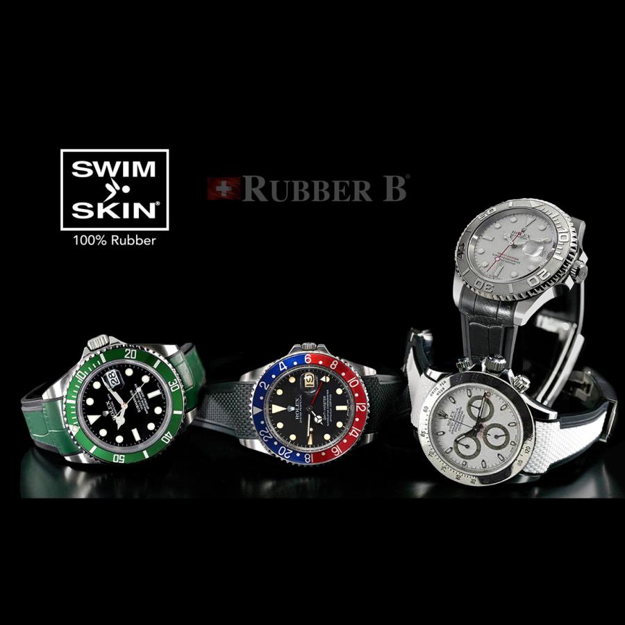 ついに再販開始 ラバーｂ Rubberb ロレックス Gmtマスター Gmtマスター２ 専用ラバーベルト アリゲーター グリーン 時計 バックルは付属しません 腕時計用ベルト バンド サイズ S 6時側5駒 12時側6駒 Ngedi Co Il
