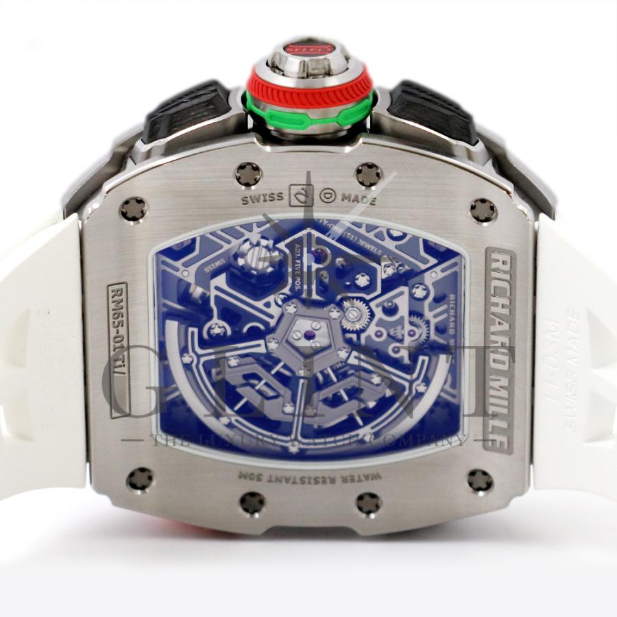 リシャールミル(RICHARD MILLE)RM65-01 Ti オートマティック スプリットセコンド クロノグラフ チタン 腕時計 メンズ 未使用品 リシャールミル(RICHARD MILLE)RM65-01 Ti オートマティック スプリットセコンド クロノグラフ チタン 腕時計 メンズ 未使用品