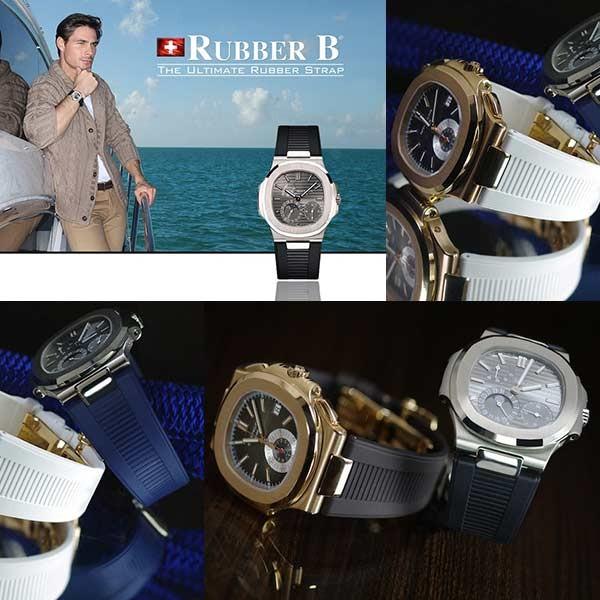 Rubberb ラバーｂ Patek Philippe パテックフィリップ ノーチラス専用ラバーベルト ブラック 適合モデル 5711 5712 5726a 5980 Rubberbnautilus101 グリント 通販 Yahoo ショッピング