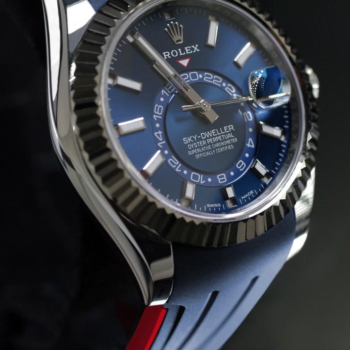 ラバーBストラップ　ブラック ステンレスバックル　サブマリーナ専用 ラバーBストラップ ブラック ステンレスバックル ラバーBストラップ