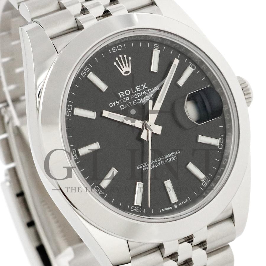 ロレックス（ROLEX）デイトジャスト41 126300 ブラック文字盤 2022年8月/ランダムシリアル メンズ 腕時計 未使用品｜glint｜05