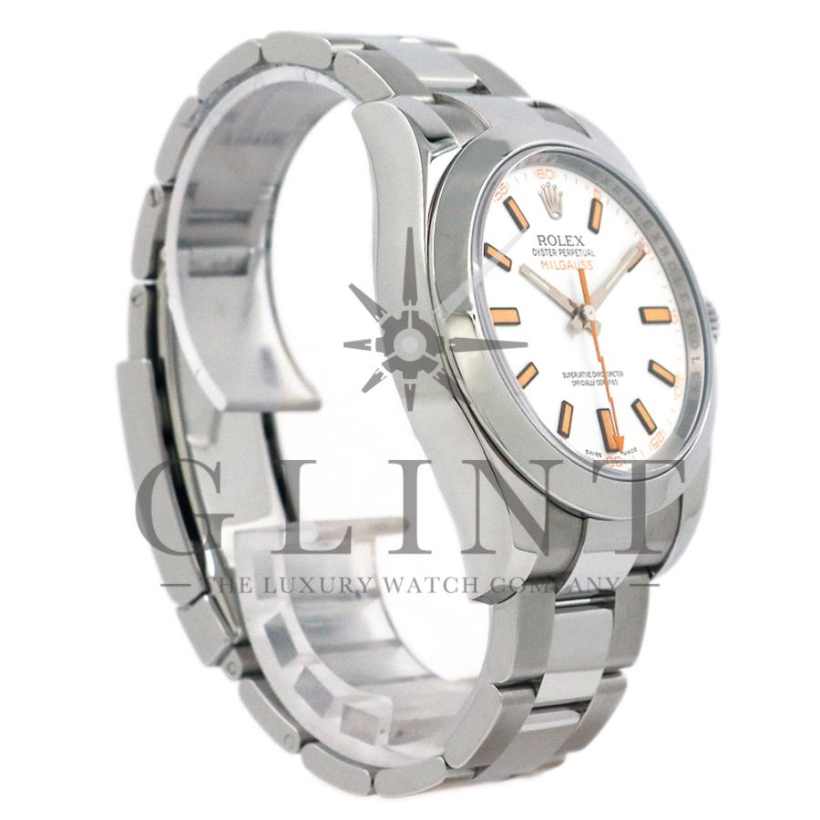 ロレックス（ROLEX）ミルガウス 116400 ホワイト文字盤 2008年頃の製造/V番 メンズ 腕時計｜glint｜03
