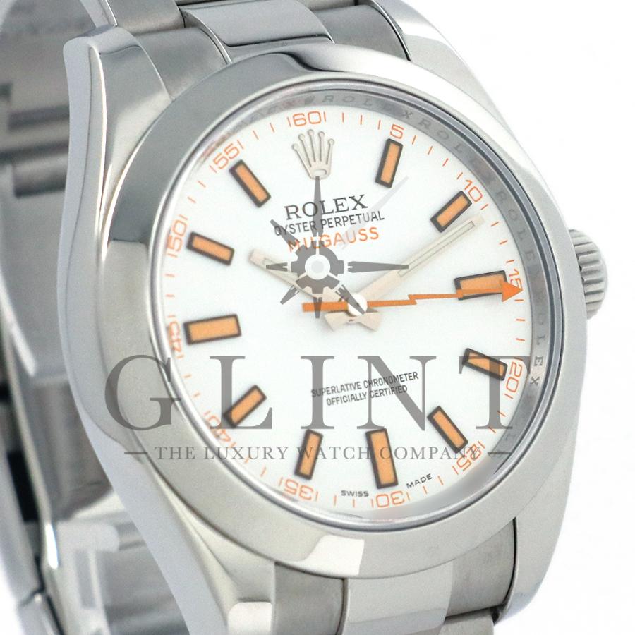 ロレックス（ROLEX）ミルガウス 116400 ホワイト文字盤 2008年頃の製造/V番 メンズ 腕時計｜glint｜05