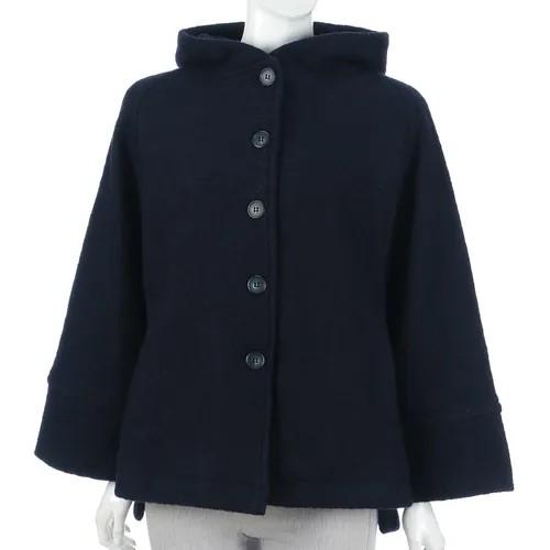 mao made （マオメイド）　フード付きブルゾン mao made マオメイド ショートコート ウール フード付き ジャケット