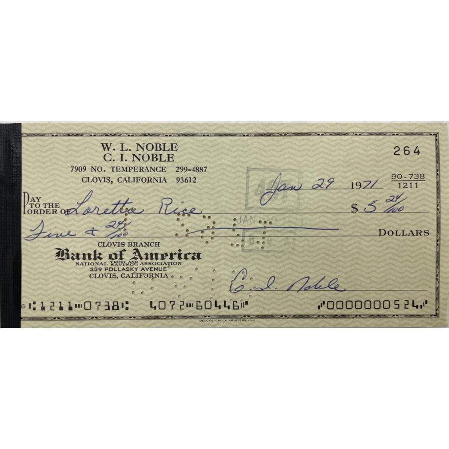 領収書『BANK OF AMERICA』BE USED小切手 UPCYCLE・アメリカンヴィンテージの古い紙ものを再利用して製作！実際に使用可能なUPCYCLE英字領収書｜glitter-antiques｜02