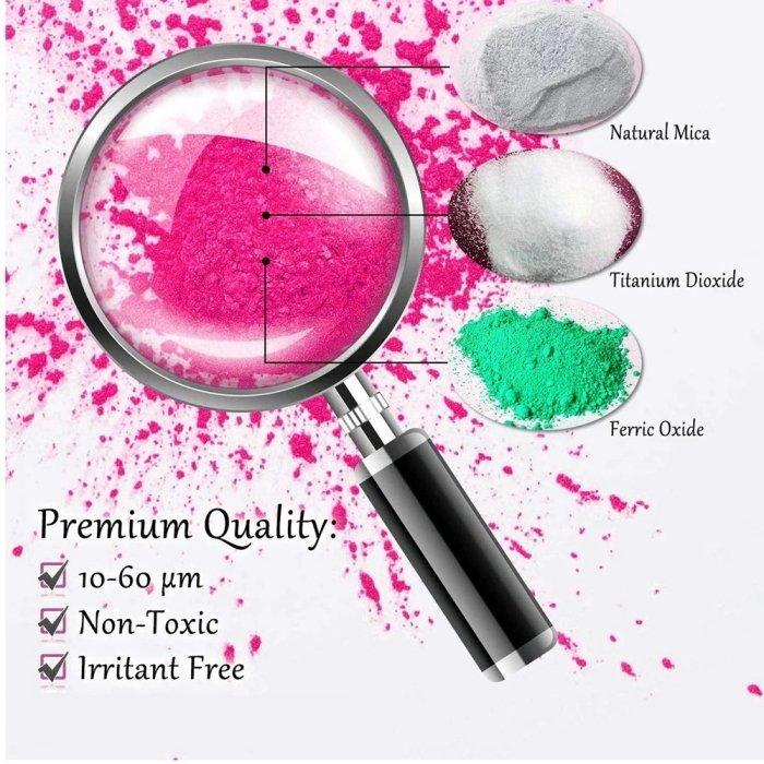 マイカパウダー25色セット ( 5g×25色 ) レジン、塗装、石鹸、コスメ、エポキシ |  | 01