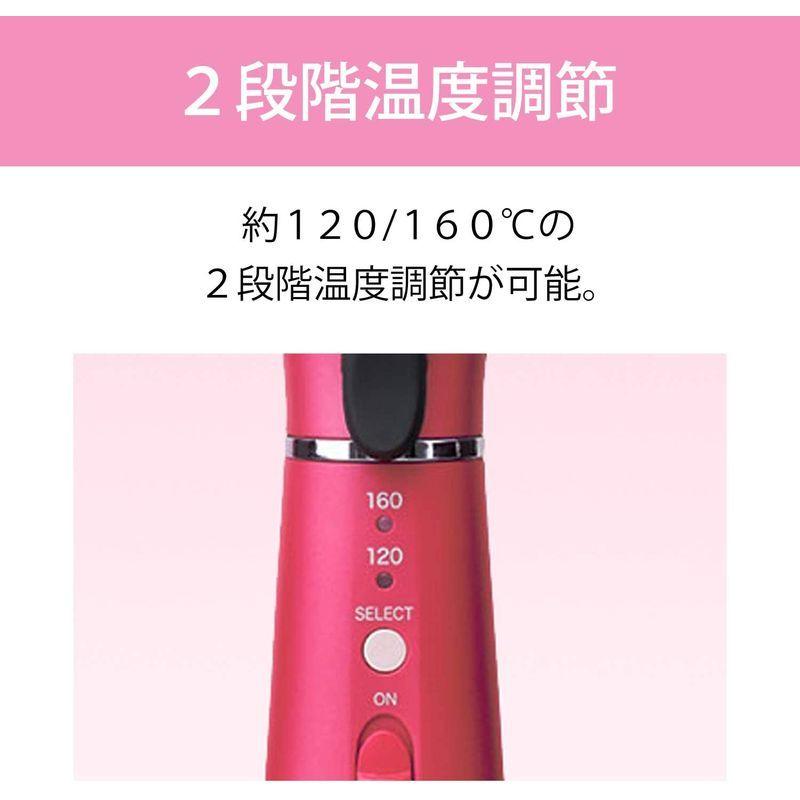 コイズミ ヘアアイロン ストレート コードレス ボリュームアップ 海外対応 Micro Usb対応 ピンク Khr 6410 P