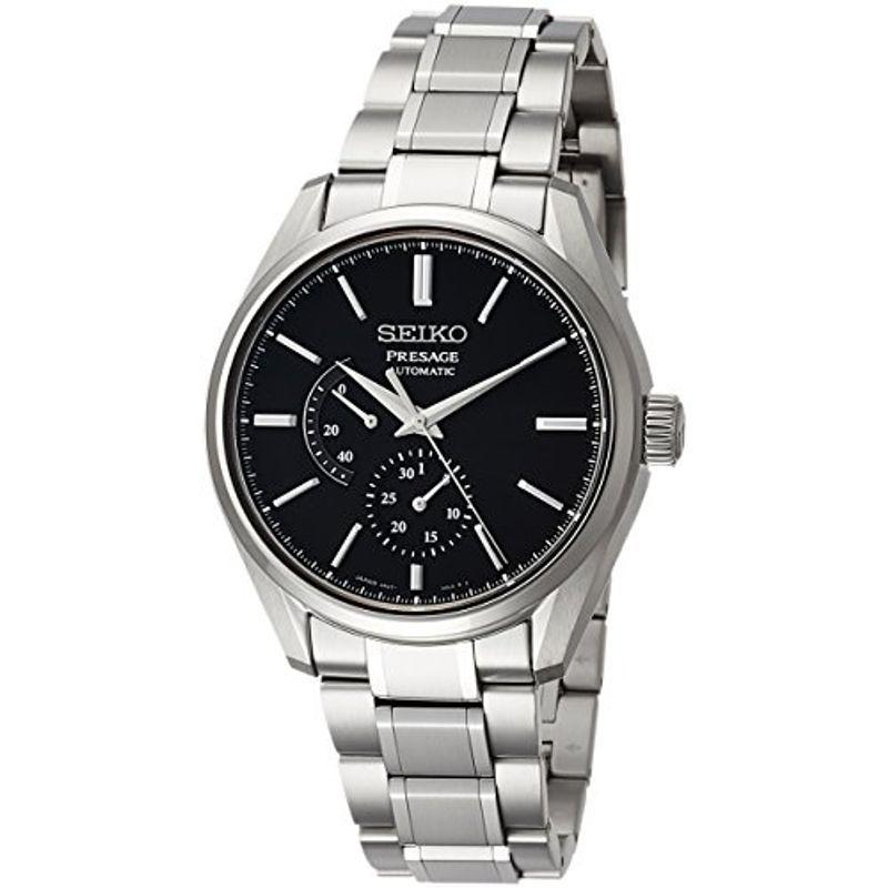 割引価格 ブラック文字盤 チタンモデル プレステージライン メカニカル プレザージュ 腕時計 セイコーウォッチ SARW043 シルバー メンズ 腕時計
