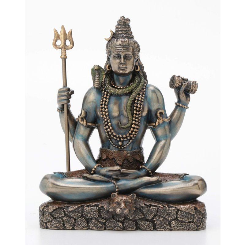 Veronese Design 6 2インチ トール シヴァ神 蓮のポーズ ヒンズー教の神 悪の死者 樹脂像 ブロンズ仕上げ T Glitter 通販 Yahoo ショッピング