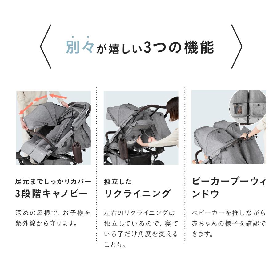 ベビーカー A型 新生児 エアバギー ココダブル EX フロムバース オーバルフレーム AIRBUGGY cocodouble EX frombirthの画像