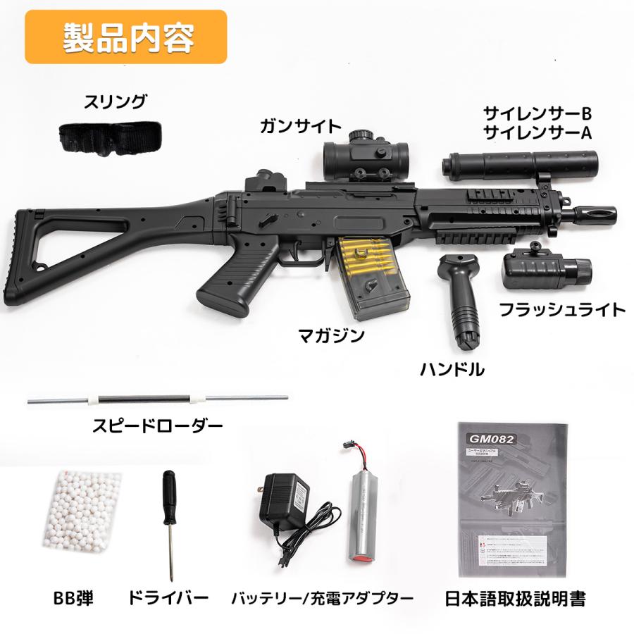 初心者向け 18歳以上用 電動ガン 貴重なSG552タイプ GM082P 専用箱付け