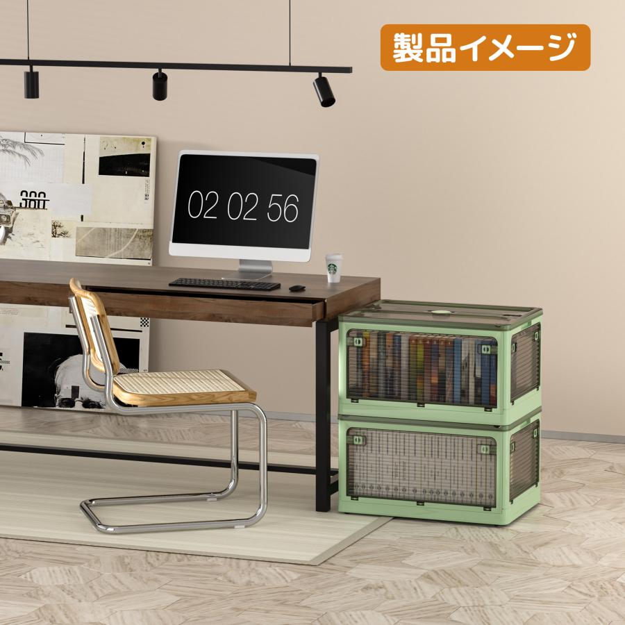 同じサイズ2点購入で3点発送収納ボックス折畳みキャスター付 5面開閉