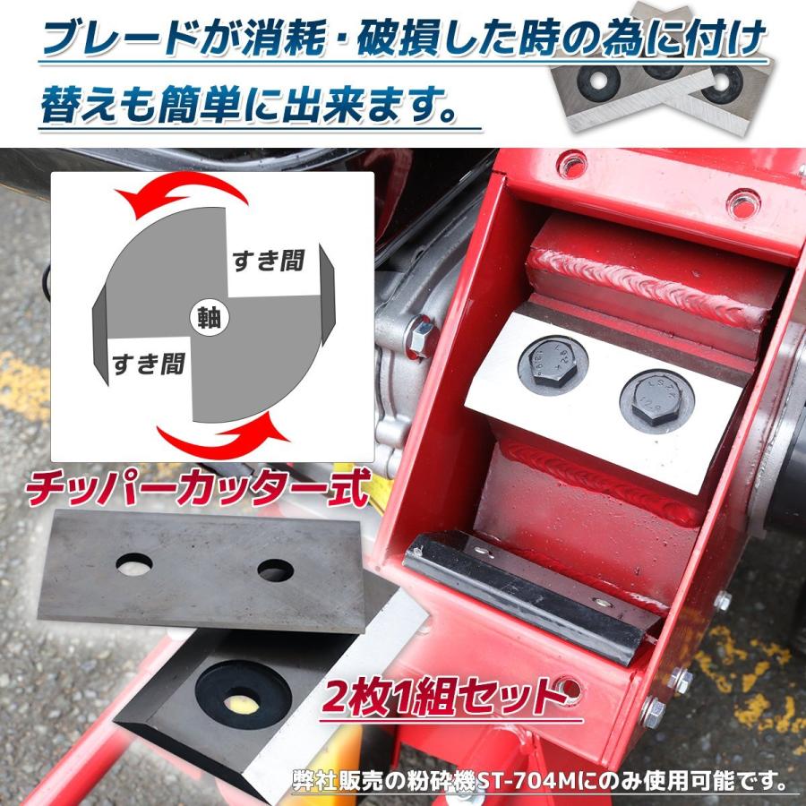 セール エンジン粉砕機 ウッドチッパー 7.5馬力+2枚替刃セット☆最大