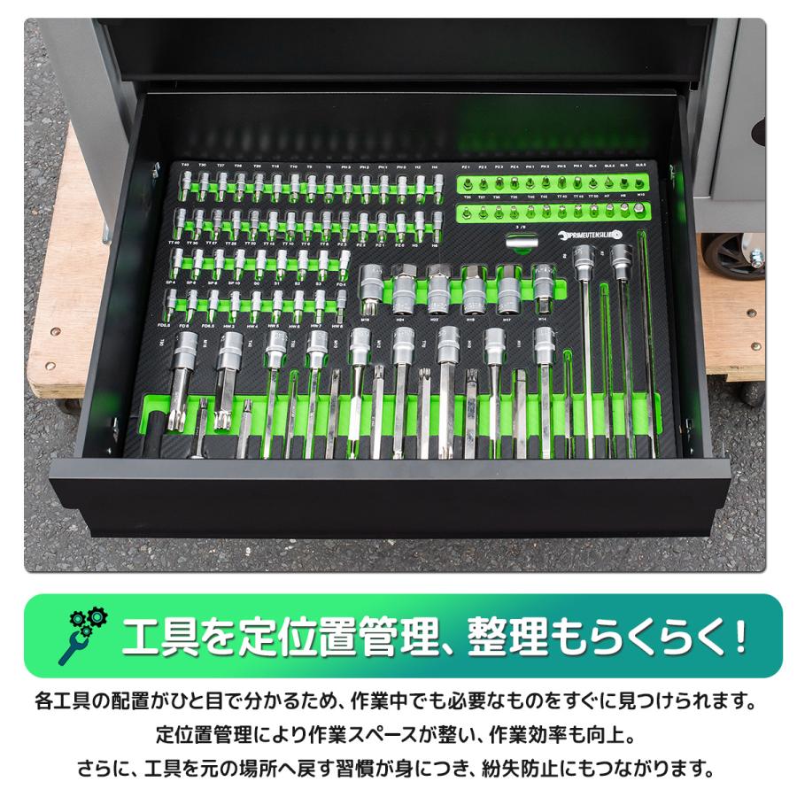期間セール 工具付き ローラーキャビネット+245点工具セット