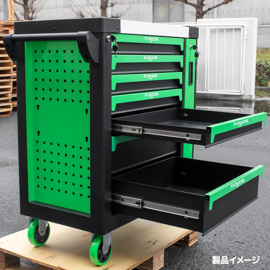 頑丈+贅沢なバーチカルドロワー付け！7段 キャビネット ツールボックス