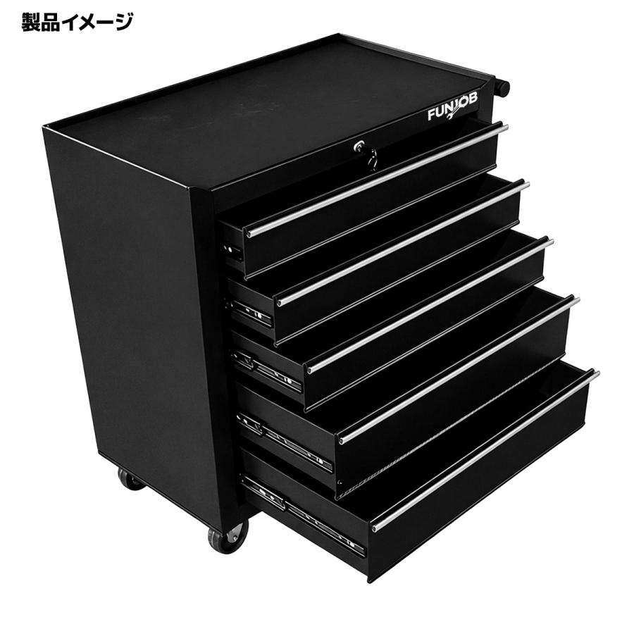 ツールボックス ローラーキャビネット 工具箱 5段 鍵付き 引き出し
