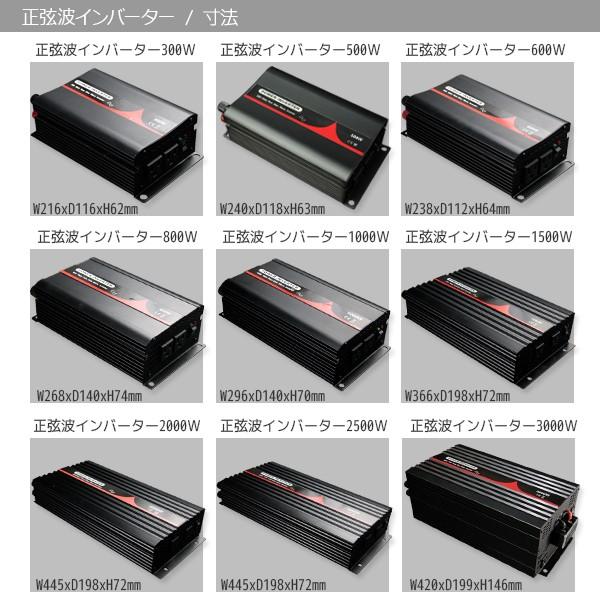 インバーター 正弦波インバーター 3000W 50Hz DC12V_AC100V 自動車 船 