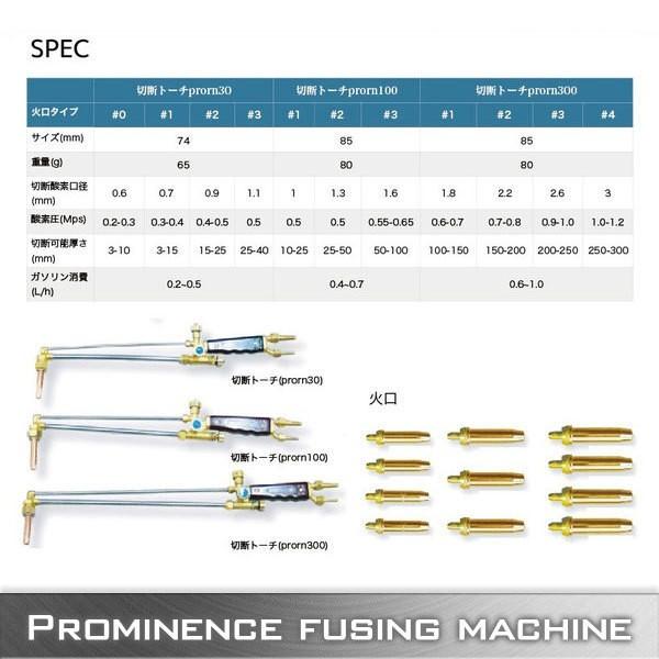 一年保証付　溶断機 無加圧溶断機セット 3L  切断幅3mm〜40mm / ガソリン・酸素溶断システム｜glmall｜03