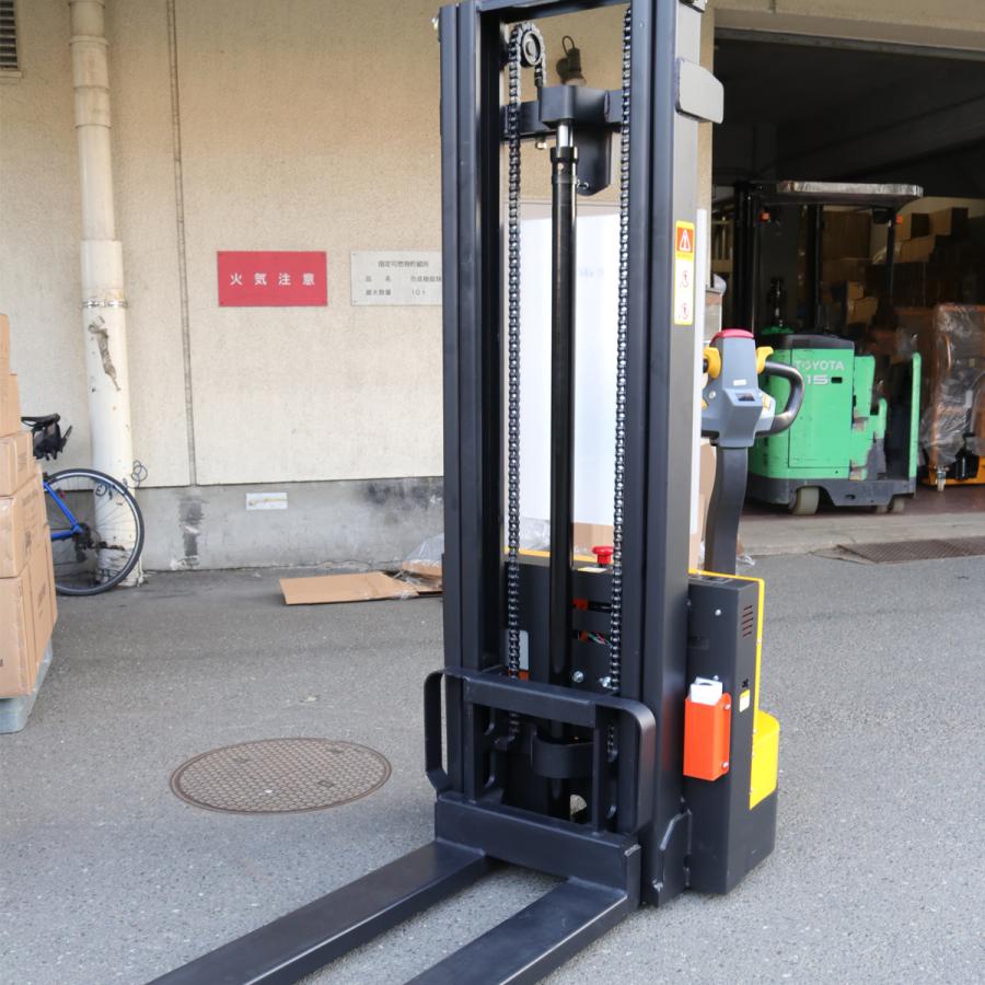自走式電動スタッカー ハンドフォークリフト 最大積載1000kg ハンド ...