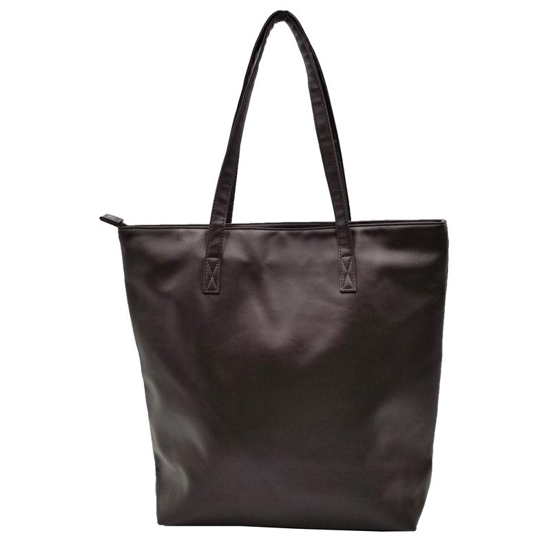 トートバッグ 縦長 ビジネス A4書類 合皮 軽量 大容量 メンズ