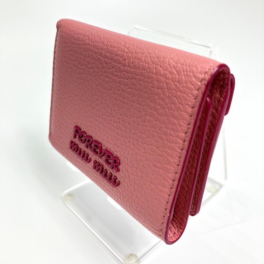 ミュウミュウ 三つ折り ミニ財布 折り財布 miumiu ブランド財布  