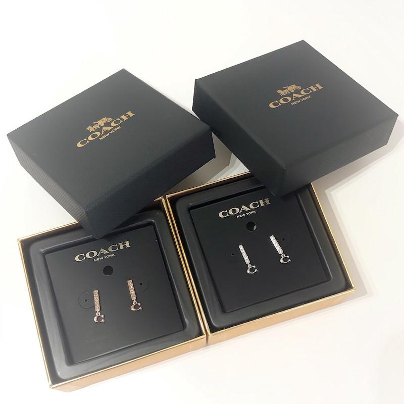 【当日発送可能】 coach コーチ　新品未使用　ピアス　ゴールド　シルバー COACH コーチ ピアス レディース アクセサリー シルバー