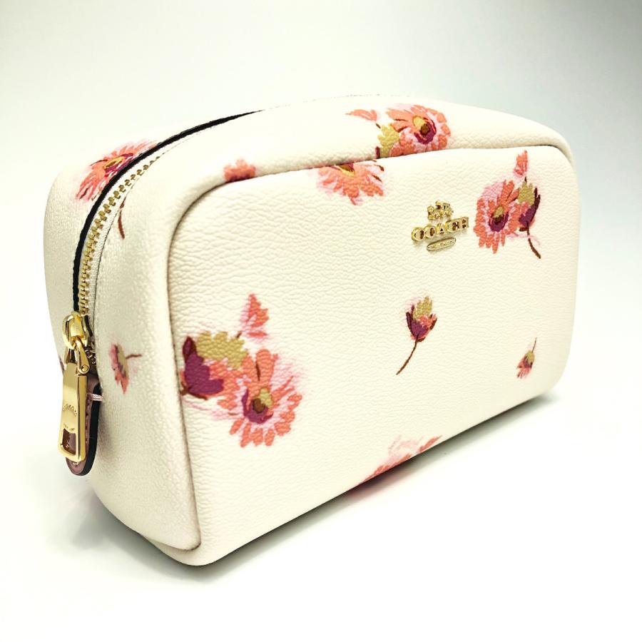 Coach コーチ ポーチ 花柄 レディース C3299 白 フローラル C3299 Global Eyes Light店 通販 Yahoo ショッピング