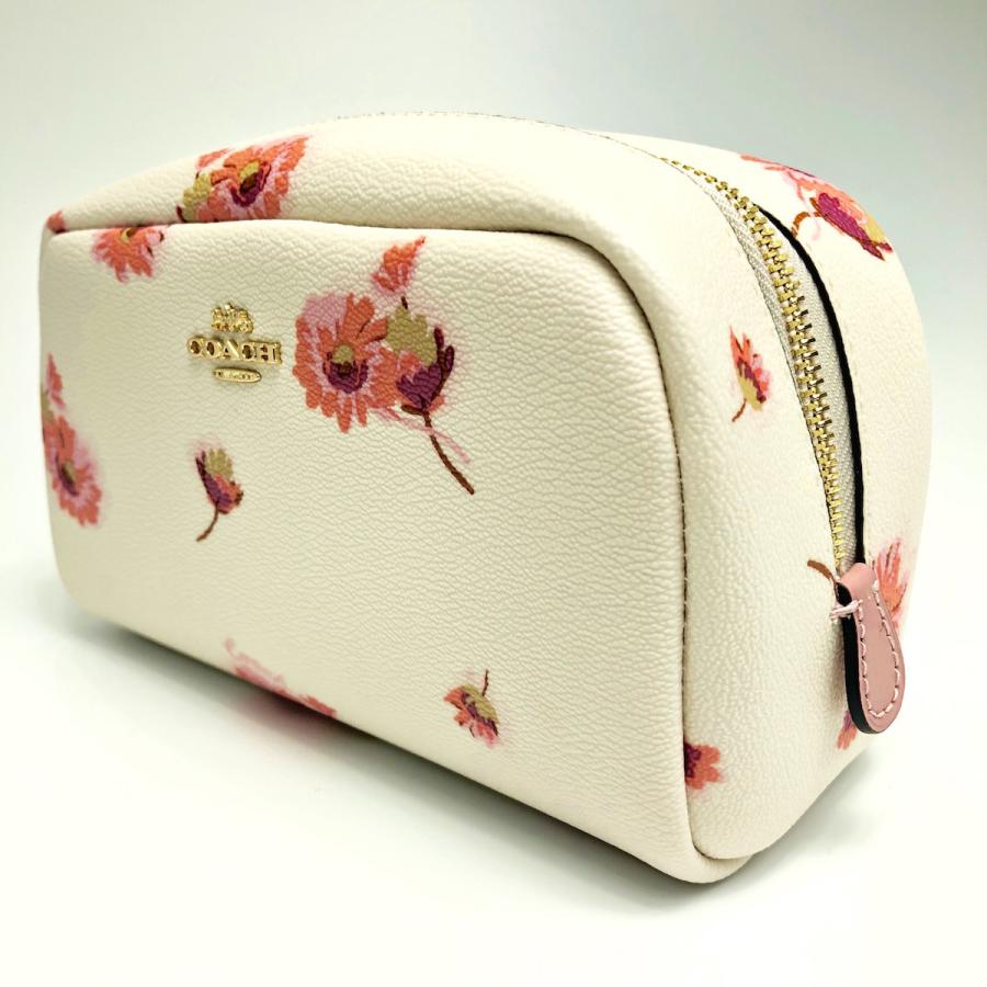 Coach コーチ ポーチ 花柄 レディース C3299 白 フローラル C3299 Global Eyes Light店 通販 Yahoo ショッピング