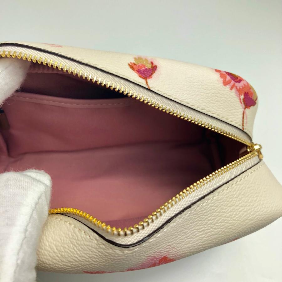 Coach コーチ ポーチ 花柄 レディース C3299 白 フローラル C3299 Global Eyes Light店 通販 Yahoo ショッピング