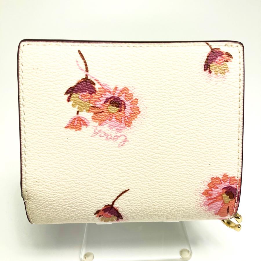 コーチ COACH ミニ財布 折財布 花柄 レディースブランド財布 可愛い