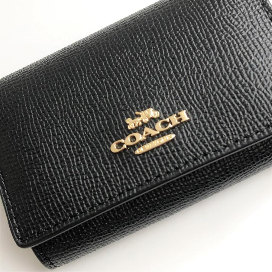 COACH コーチ レディース メンズ 5連 キーケース レザー F76741 白 黒 COACH コーチ レディース メンズ 5連 キーケース レザー F76741 白 黒