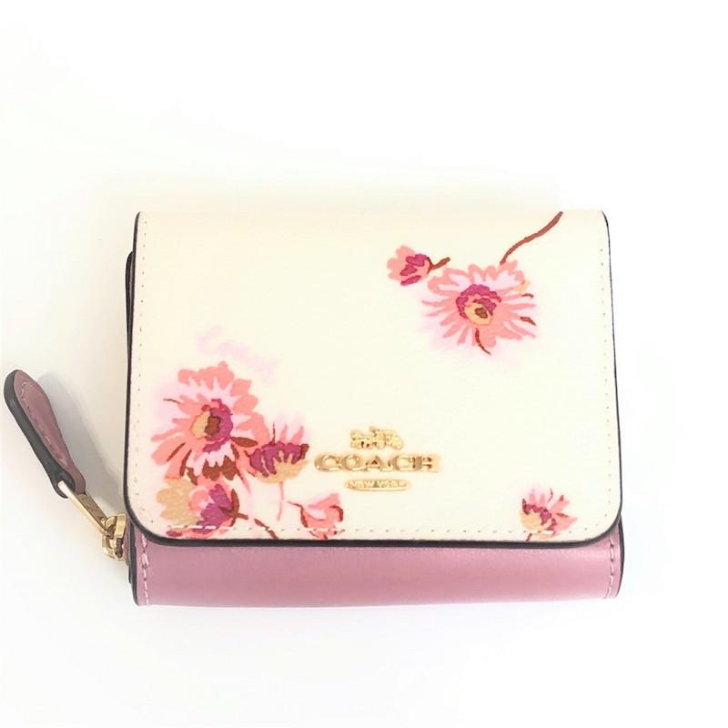 コーチ Coach ミニ財布 折財布 レディース ブランド財布 レディース長財布 アウトレット商品 ギフト おしゃれ プレゼント F 花 白 ピンク F Global Eyes Light店 通販 Yahoo ショッピング
