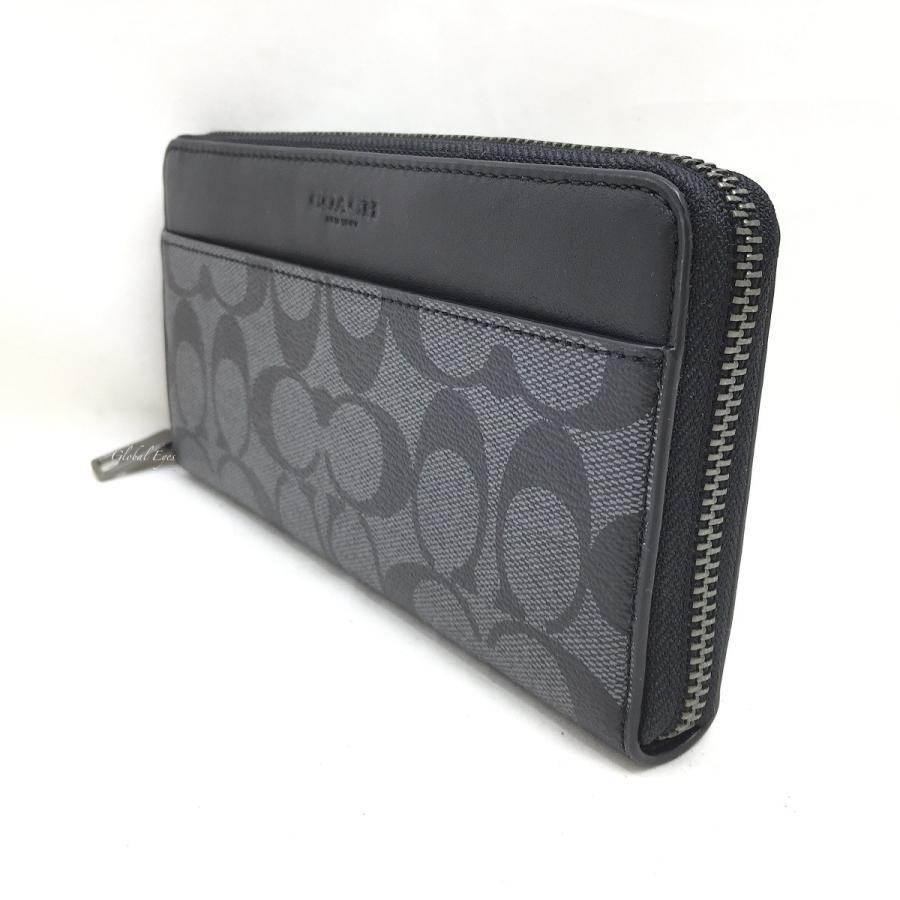 1年保証』 COACH アコーディオン ウォレット シグネチャー キャンバス