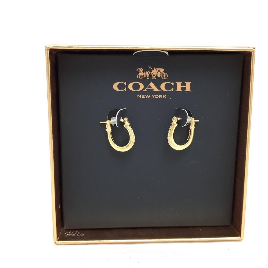 COACH コーチ パヴェ シグネチャー ハギー ピアス ブランド COACH コーチ パヴェ シグネチャー ハギー ピアス ブランド