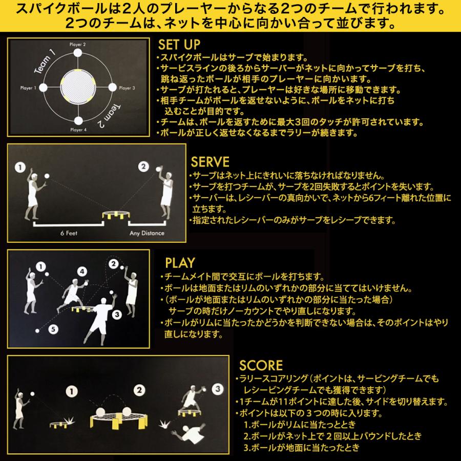 スパイクボール Spikeball PRO プロセット プレイネット 公式プロボール 2個 空気入れ 公式プロバック 日本正規品｜global-hospitality｜02