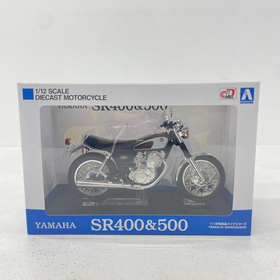 中古】 1/12 YAMAHA SR400&500 グリタリングブラック 完成品バイク