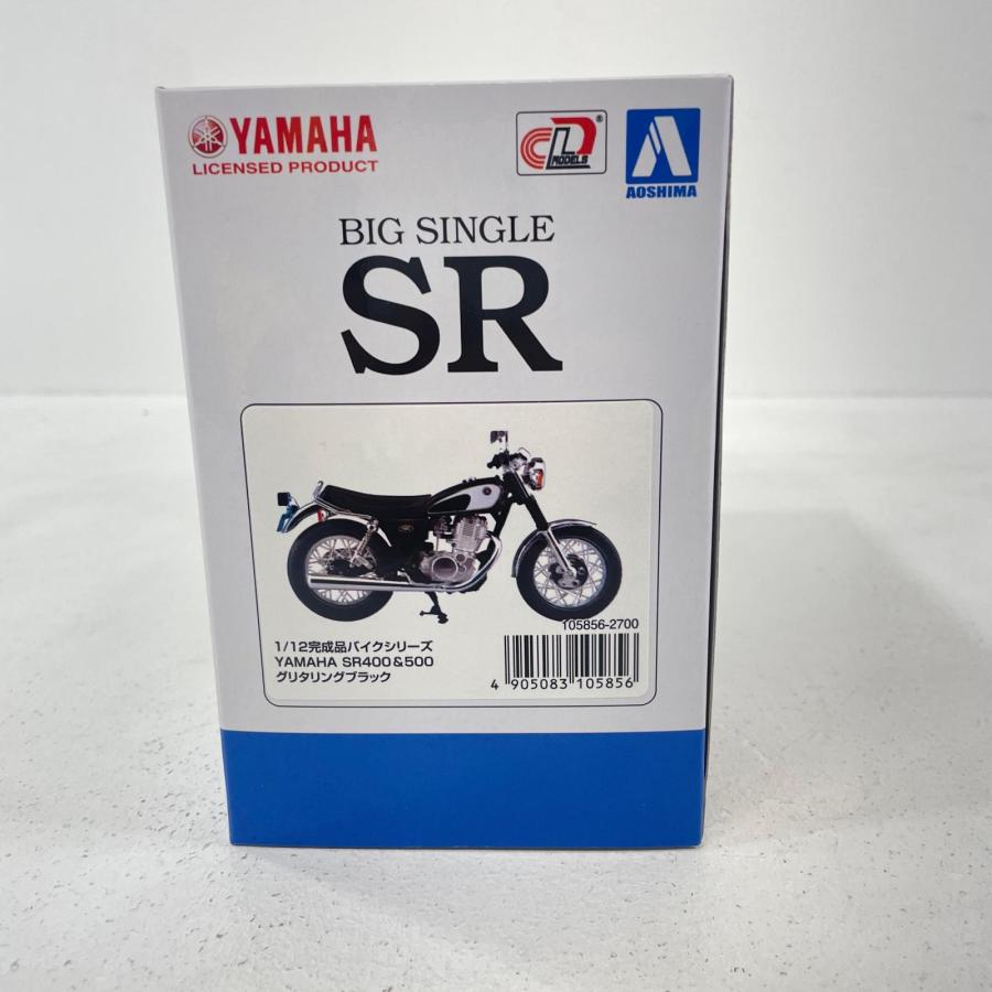 中古】 1/12 YAMAHA SR400&500 グリタリングブラック 完成品バイク